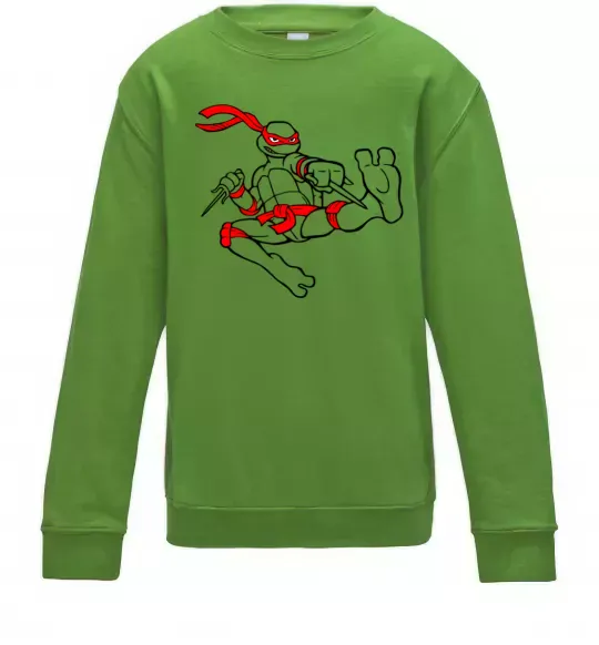 Дитячий світшот Рафаель Лаймовий фото