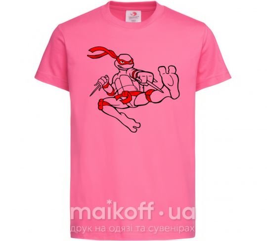 Детская футболка Рафаель Ярко-розовый фото