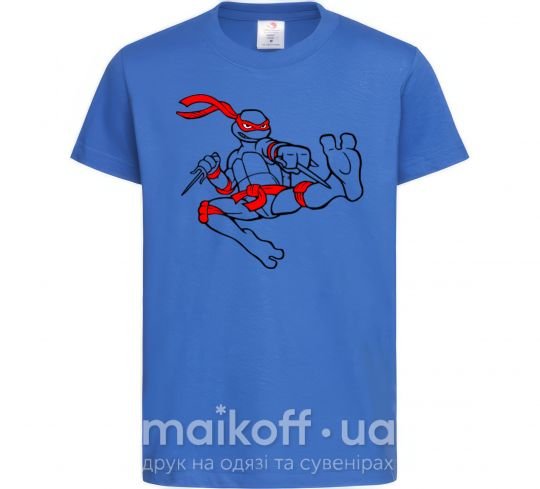 Детская футболка Рафаель Ярко-синий фото