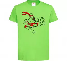 Дитяча футболка Рафаель Лаймовий фото