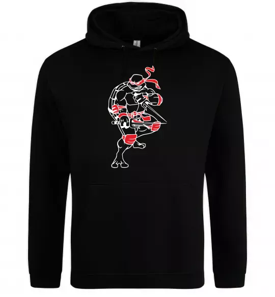 Чоловіча толстовка (худі) Рафаель бій Чорний фото