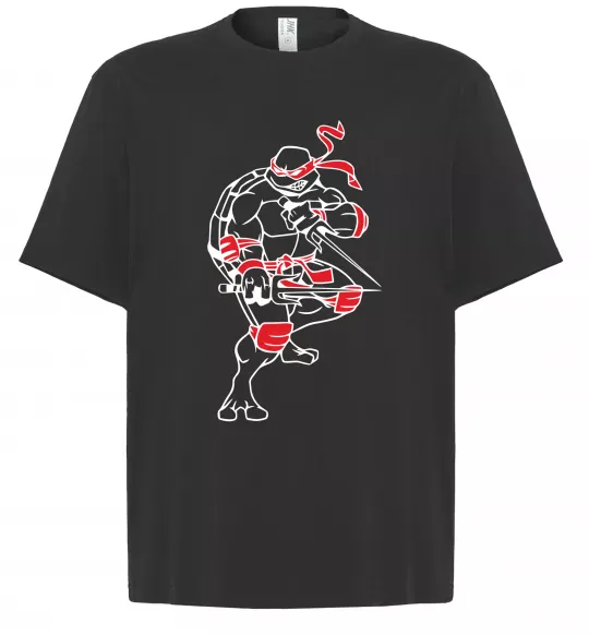 Футболка Оверсайз Рафаель бій Чорний фото