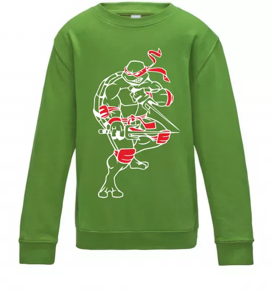 Дитячий світшот Рафаель бій Лаймовий фото