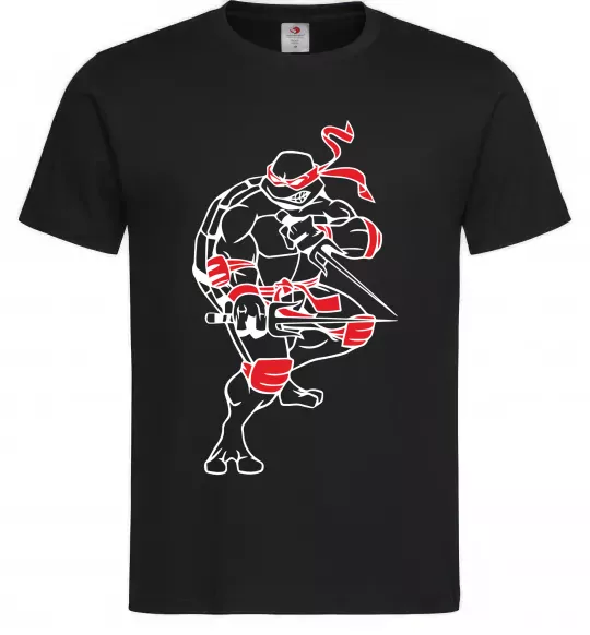 Мужская футболка Рафаель бій Черный фото