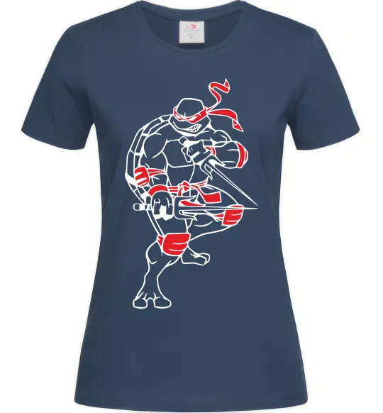 Женская футболка Рафаель бій Темно-синий фото