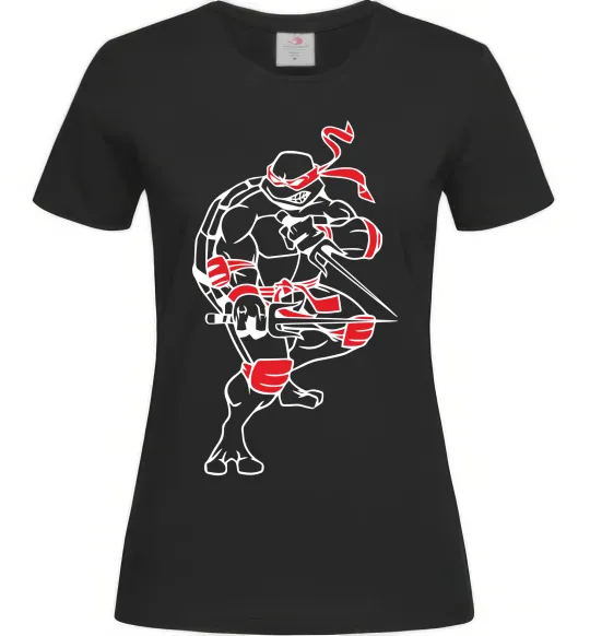 Женская футболка Рафаель бій Черный фото