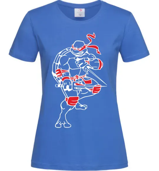 Женская футболка Рафаель бій Ярко-синий фото