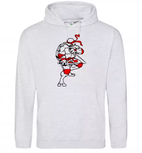 Чоловіча толстовка (худі) Рафаель бій Сірий меланж фото