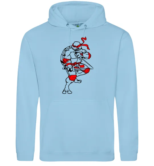 Женская толстовка (худи) Рафаель бій Голубой фото