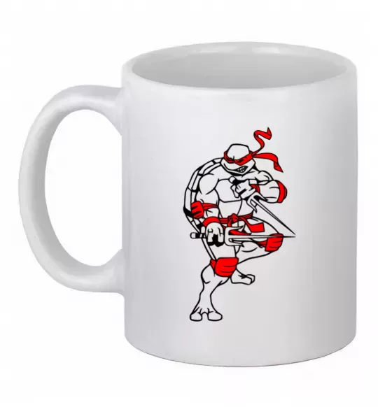 Чашка керамічна Рафаель бій Білий фото