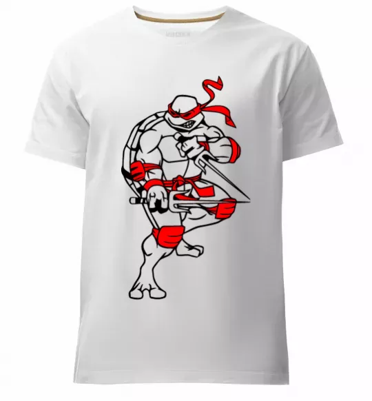 Мужская премиум футболка Рафаель бій Белый фото