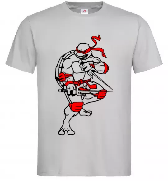 Мужская футболка Рафаель бій Серый фото