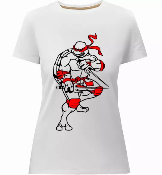 Жіноча преміум футболка Рафаель бій Білий фото