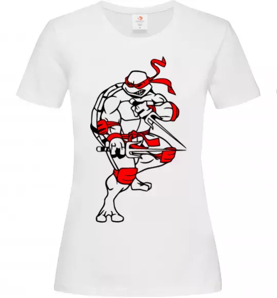 Женская футболка Рафаель бій Белый фото