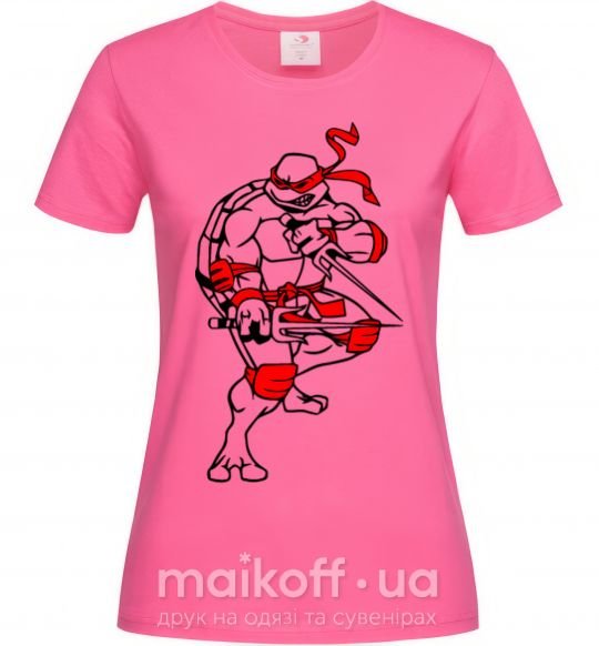 Жіноча футболка Рафаель бой Яскраво-рожевий фото