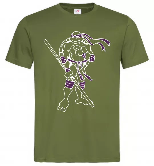 Чоловіча футболка Донателло Оливковий фото