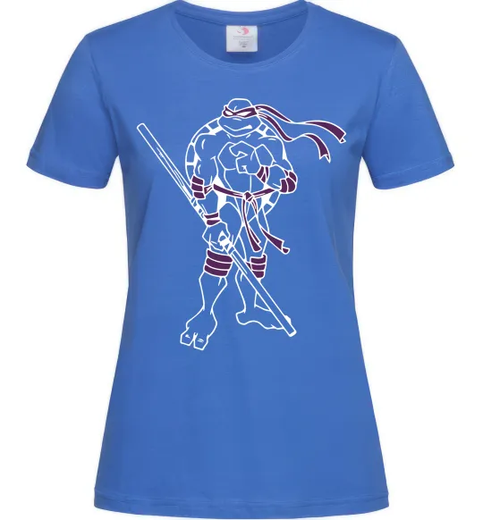 Женская футболка Донателло Ярко-синий фото