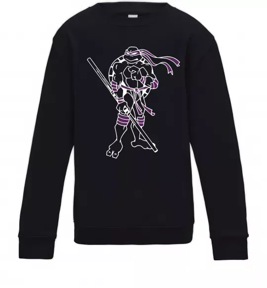Детский Свитшот Донателло Черный фото