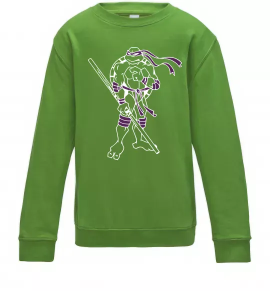 Детский Свитшот Донателло Лаймовый фото