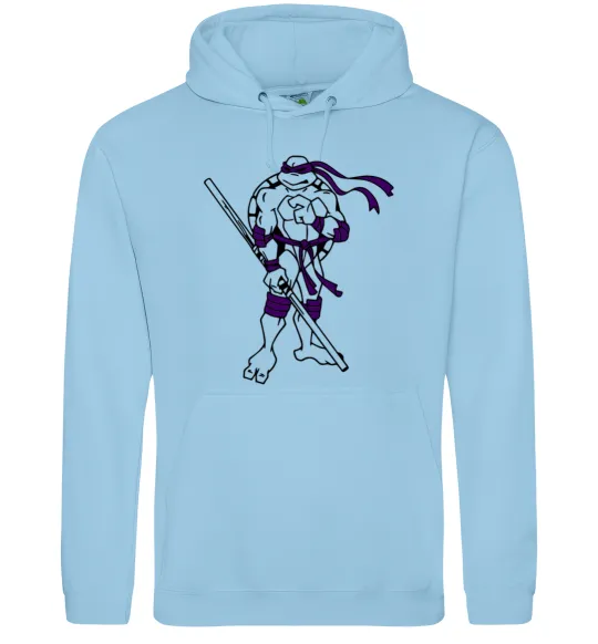 Чоловіча толстовка (худі) Донателло Блакитний фото