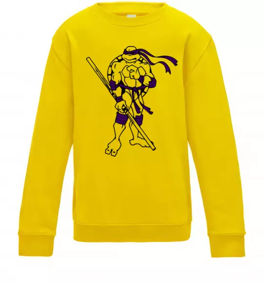 Детский Свитшот Донателло Солнечно желтый фото