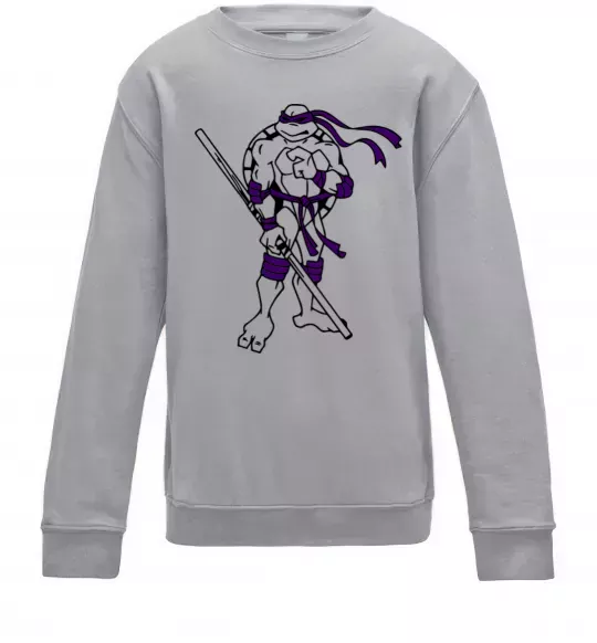 Детский Свитшот Донателло Серый меланж фото