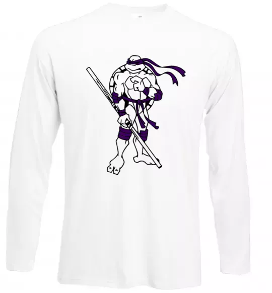 Лонгслив Донателло Белый фото