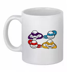 Чашка керамічна Ninja turtles art Білий фото