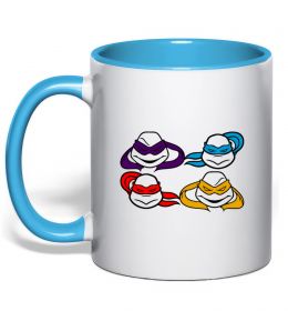 Чашка с цветной ручкой Всі черепашки Чашка с цветной ручкой Всі черепашки