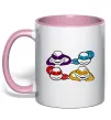Чашка з кольоровою ручкою Всі черепашки Ніжно рожевий Чашка з кольоровою ручкою Всі черепашки Ніжно рожевий фото