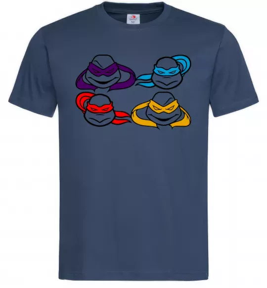 Мужская футболка Всі черепашки Темно-синий фото