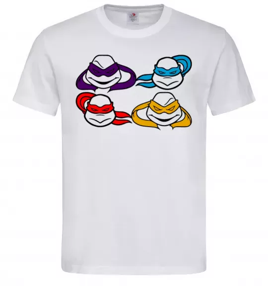 Мужская футболка Всі черепашки Белый фото