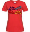 Жіноча футболка Всі черепашки Червоний Жіноча футболка Всі черепашки Червоний фото