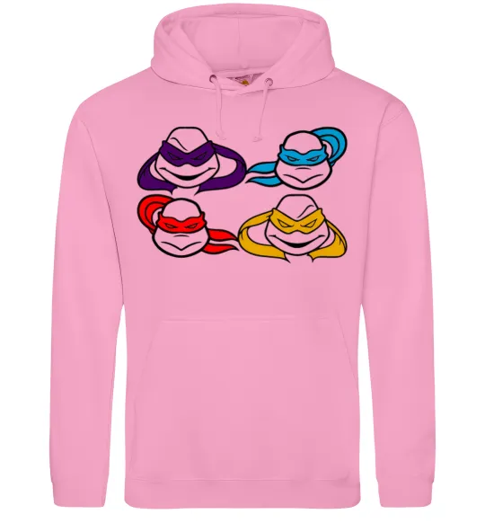 Чоловіча толстовка (худі) Всі черепашки Рожевий фото