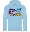 Чоловіча толстовка (худі) Всі черепашки Блакитний фото