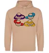 Женская толстовка (худи) Всі черепашки Песочный Женская толстовка (худи) Всі черепашки Песочный фото