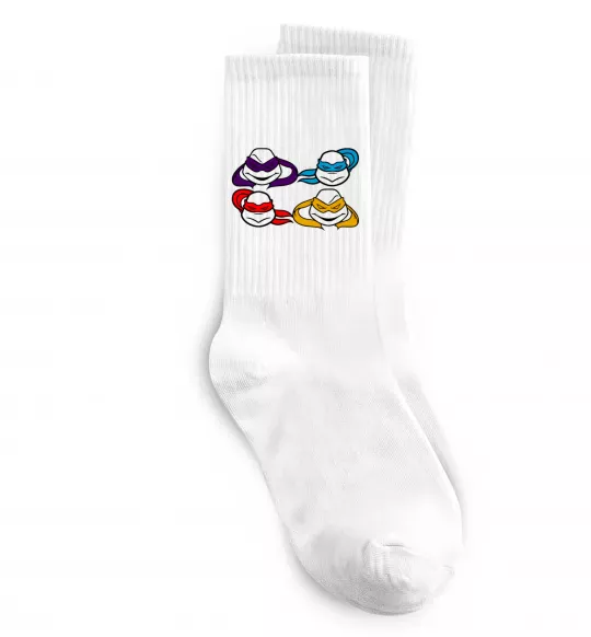 Носки Всі черепашки Белый фото