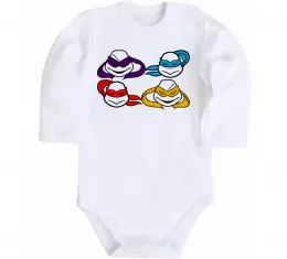 Дитячий бодік Leonardo Ninja Turtles Білий фото