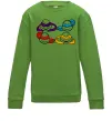 Детский Свитшот Всі черепашки Лаймовый фото