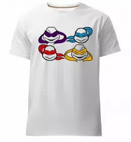 Чоловіча преміум футболка Ninja turtles Білий фото