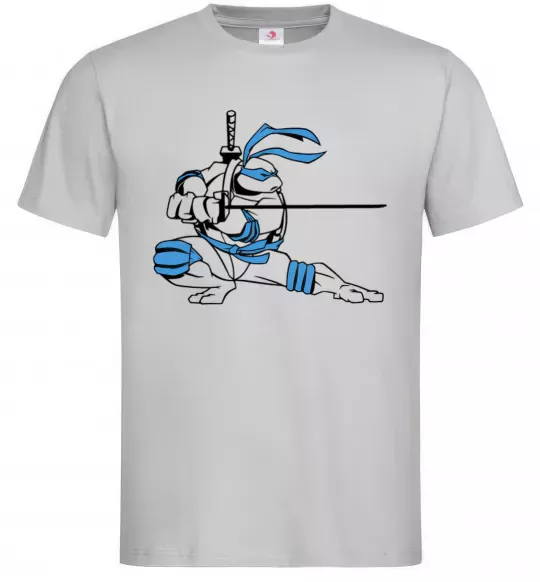 Чоловіча футболка Леонардо Сірий фото