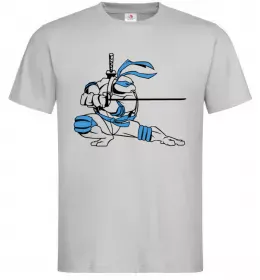 Чоловіча футболка Леонардо Сірий фото