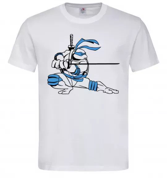 Чоловіча футболка Леонардо Білий фото