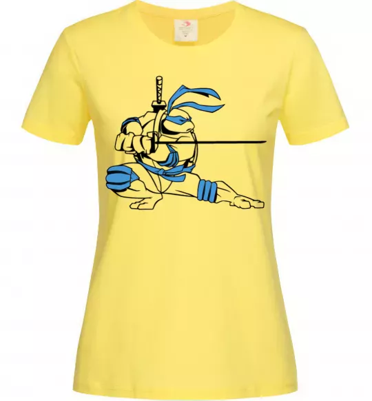 Женская футболка Леонардо Лимонный фото