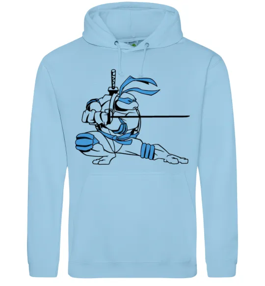 Мужская толстовка (худи) Леонардо Голубой фото