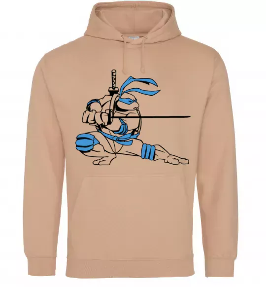 Женская толстовка (худи) Леонардо Песочный фото