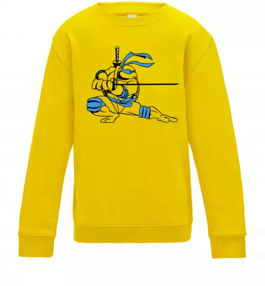 Детский Свитшот Леонардо Солнечно желтый фото