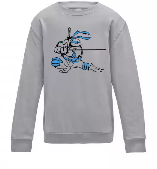 Детский Свитшот Леонардо Серый меланж фото