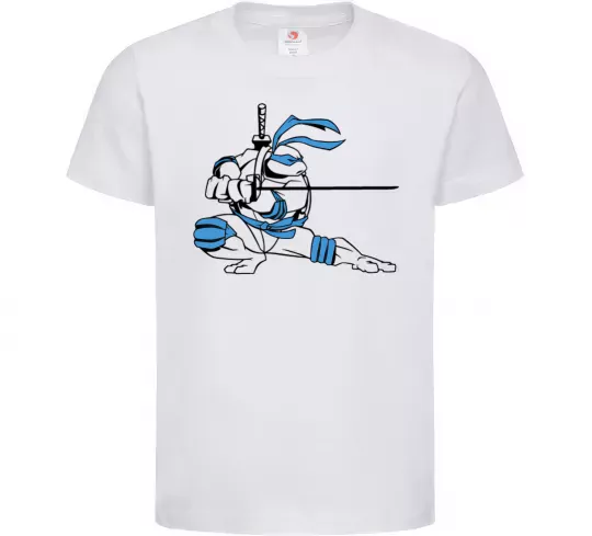 Дитяча футболка Леонардо Білий фото