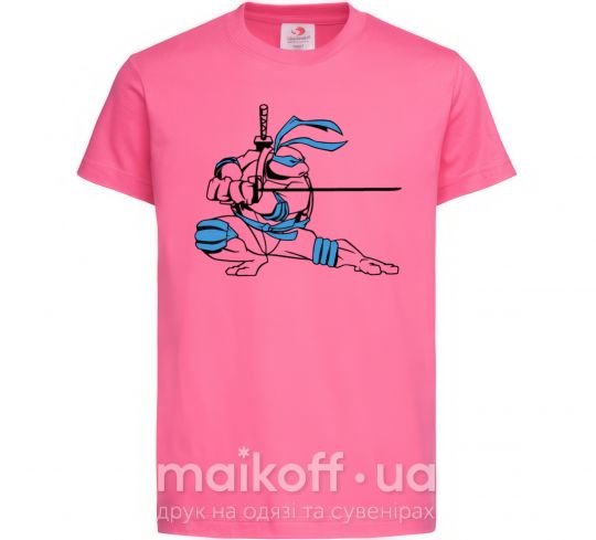Детская футболка Леонардо Ярко-розовый фото